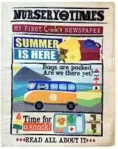 SUMMER IS HERE: My First Crinkly Newspaper