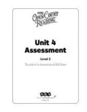 OPEN COURT READING - UNIT 4 ASSESSMENT ATE LEVEL 2
