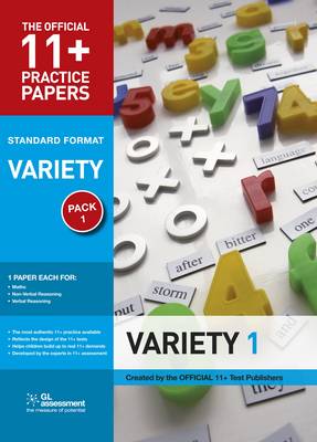 11+ Practice Papers, Variety Pack 1, Standard: Maths Test 1, Verbal Reasoning Test 1, Non-verbal Reasoning Test 1