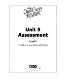 OPEN COURT READING - UNIT 5 ASSESSMENT ATE LEVEL 2