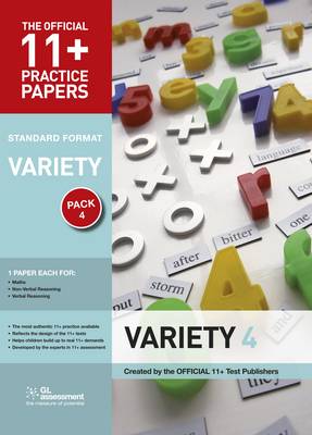 11+ Practice Papers, Variety Pack 4, Standard: Maths Test 4, Verbal Reasoning Test 4, Non-Verbal Reasoning Test 4