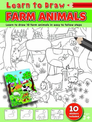Learn to Draw Farm Animals: Learning To Draw Activity Book