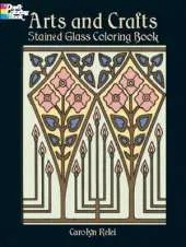 Arts & Crafts Stained Glass Coloring Book