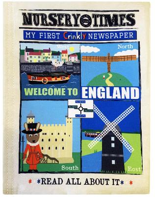 WELCOME TO ENGLAND: MY FIRST CRINKLY NEWSPAPER