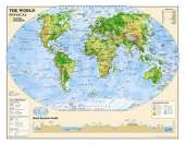 Kids Physical World Education (Grades 4-12) Flat: Wall Maps Education
