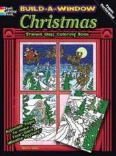 Build a Window Stained Glass Coloring Book Christmas