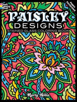 Paisley Designs Stained Glass Coloring Book