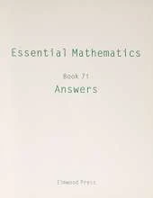 Essential Mathematics Book 7i Answers