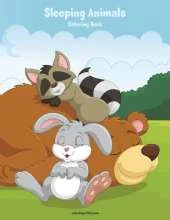 Sleeping Animals Coloring Book 1