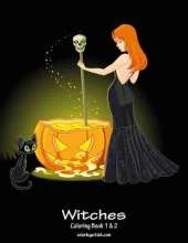 Witches Coloring Book 1 & 2