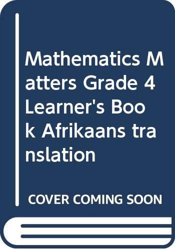 Mathematics Matters Grade 4 Learner's Book Afrikaans translation