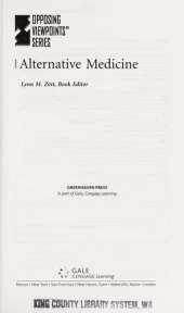 Alternative Medicine