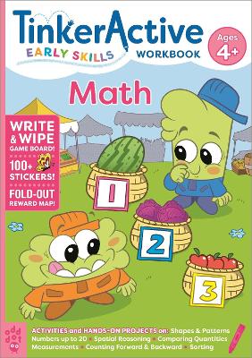 TinkerActive Early Skills Math Workbook Ages 4+