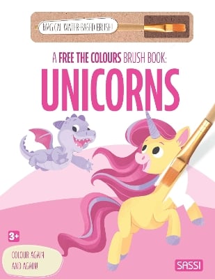 A Free the Colours Brush Book: Unicorns