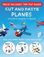 Printable Kindergarten Worksheets (Cut and Paste - Planes): This book comes with collection of downloadable PDF books that will help your child make an excellent start to his/her education. Books are designed to improve hand-eye coordination, develop fin