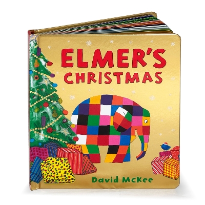 Elmer's Christmas: Gift board book edition and the perfect Christmas stocking filler for children