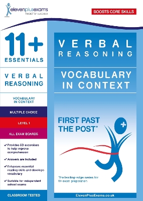 11+ Essentials Verbal Reasoning: Vocabulary in Context Level 1