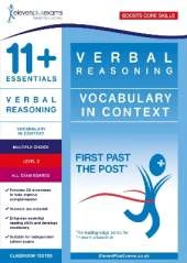 11+ Essentials Verbal Reasoning: Vocabulary in Context Level 2