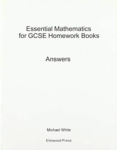 Essential Mathematics for GCSE Higher & Foundation Homework Answers