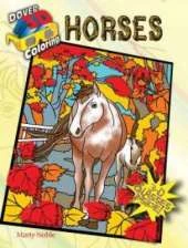3-D Coloring Book - Horses