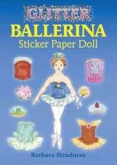 Glitter Ballerina Sticker Paper Doll