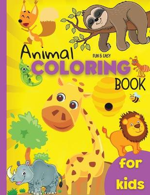 Fun&easy Animal Coloring Book for Kids