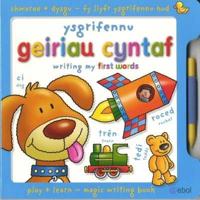 Fy Llyfr Ysgrifennu Hud/My Magic Writing Book: Ysgrifennu Geiriau Cyntaf/Writing My First Words: Chwarae a Dysgu - Play and Learn
