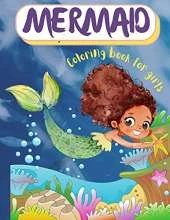 Mermaid coloring book for girls
