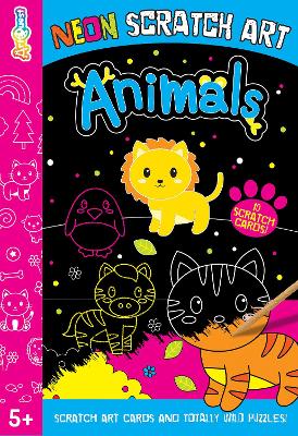 Neon Scratch Art Animals