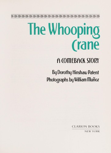 The Whooping Crane: A Comeback Story
