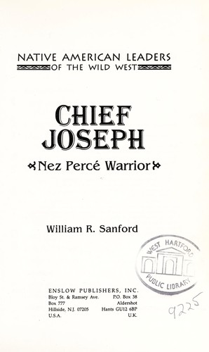 Chief Joseph: Nez Perce Warrior