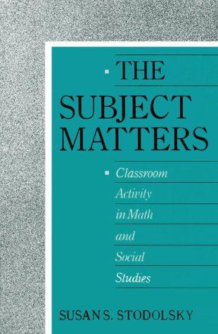 The Subject Matters