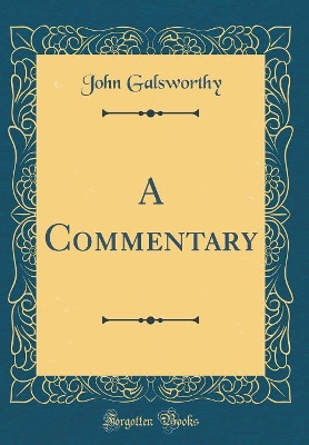 A Commentary (Classic Reprint)
