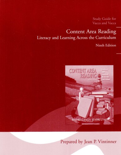 Study Guide for Content Area Reading: Literacy and Learning Across the Curriculum