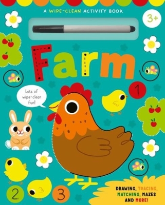 Wipe Clean Activity Farm: Drawing, Tracing, Matching, Mazes and More!