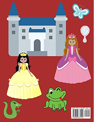Princess coloring book for Kids: Princesses Coloring Book for Preschoolers Cute Princesses Coloring Book for Kids