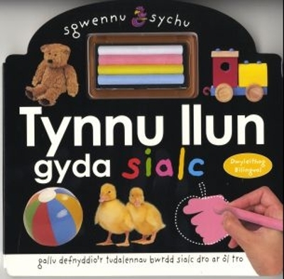 Sgwennu a Sychu: Tynnu Llun gyda Sialc: Llyfr Sgwennu a Sychu