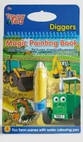 Tractor Ted Magic Painting Book - Diggers: Reusable Mess Free Children painting book