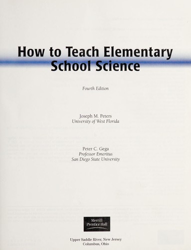 How to Teach Elementary School Science