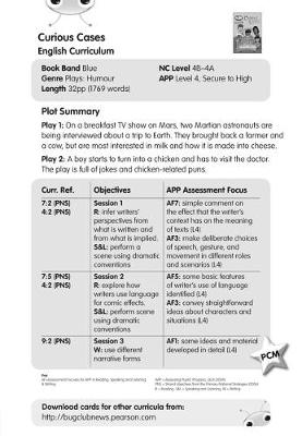 BC JD Plays Blue (KS2)/4B-4A Curious Cases... Guided Reading Card