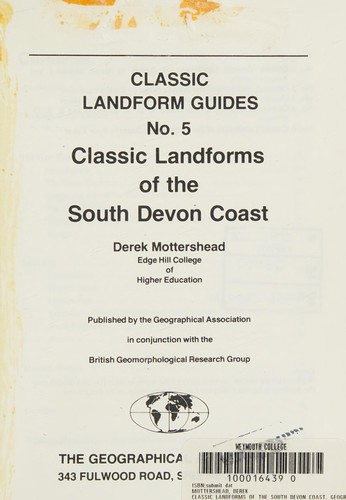 Classic Landforms of the South Devon Coast