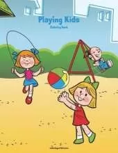 Playing Kids Coloring Book 1