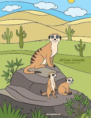 African Animals Coloring Book 4, 5 & 6