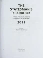 The Statesman's Yearbook 2011: The Politics, Cultures and Economies of the World