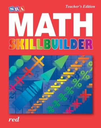 SRA Math Skillbuilder - Teacher Edition Level 3 - Red
