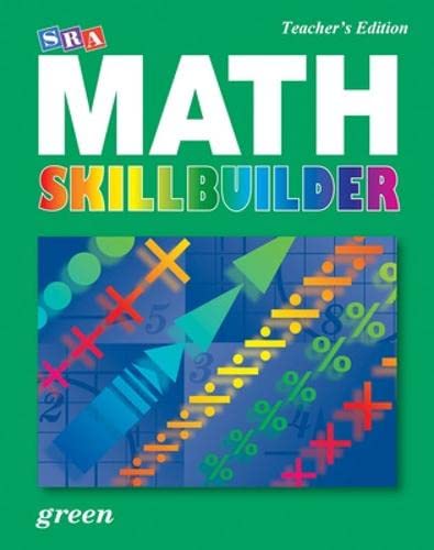 SRA Math Skillbuilder - Teacher Edition Level 6 - Green