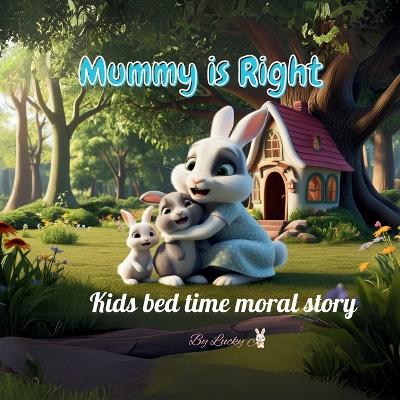 Mummy is Right: Kids story book bed time moral story. 8.5X8.5" square .