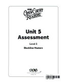 Open Court Reading, Unit 5 Assessment Blackline Masters, Level 5