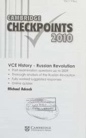 Cambridge Checkpoints VCE History - Russian Revolution 2010