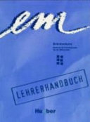 Em - Bruckenkurs: Lehrerhandbuch